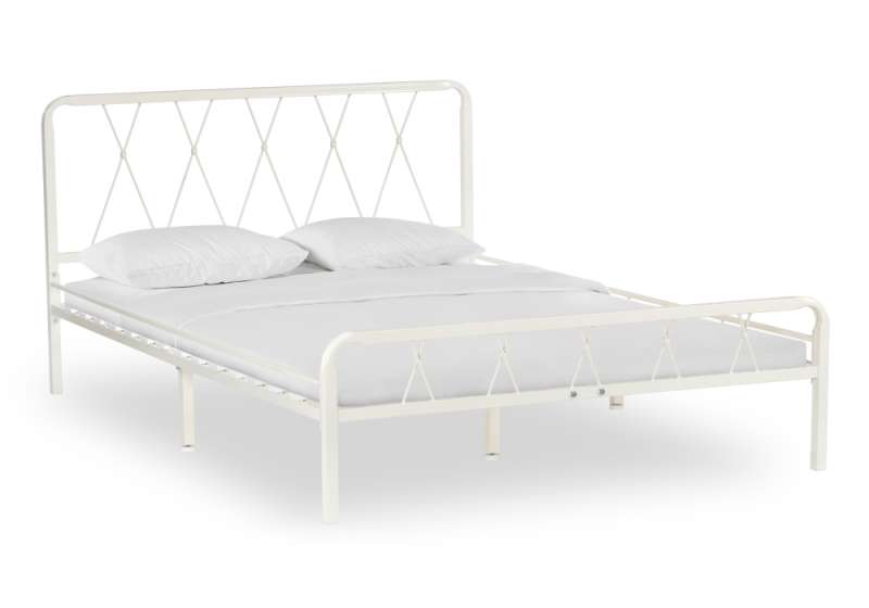 Кровать Иоханна 18 160х200 белая (162x205x90). 