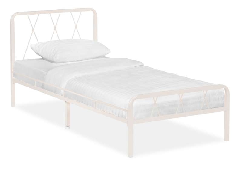 Кровать Иоханна 18 90х200 белая (95x205x90). 