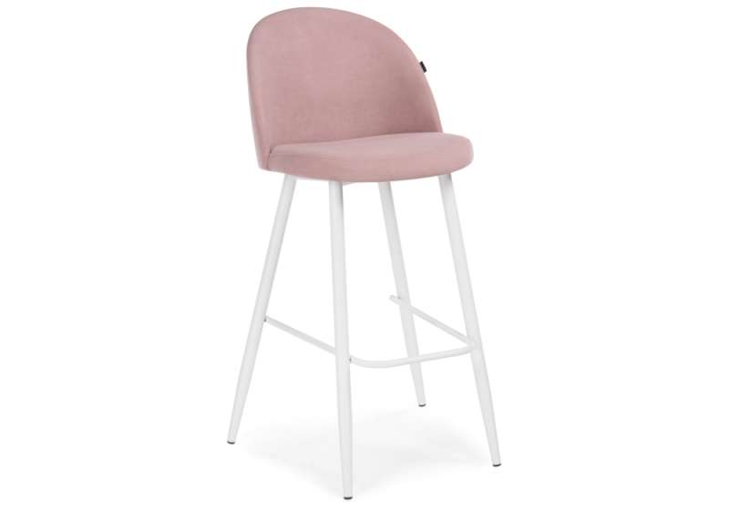 Барный стул Сондре пыльно-розовый / белый (50x60x106). 