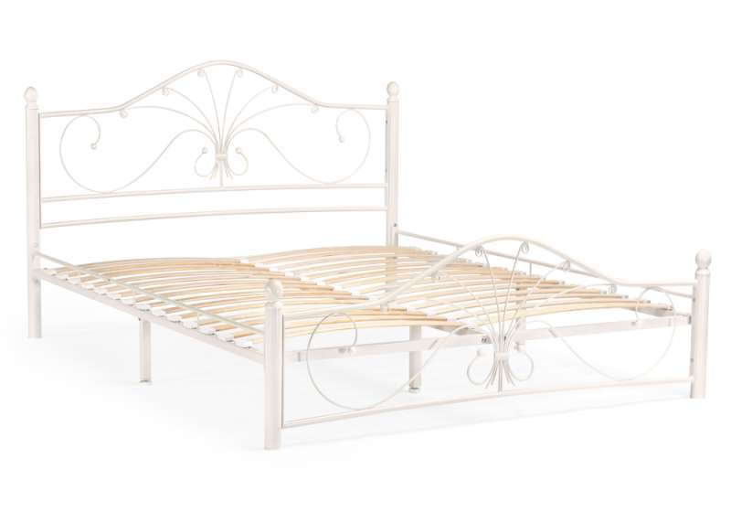 Кровать Мэри 2 160х200 белая (166x211x107). 