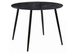 Стол стеклянный Стеклянный стол Анселм обсидиан / черный (100x76)