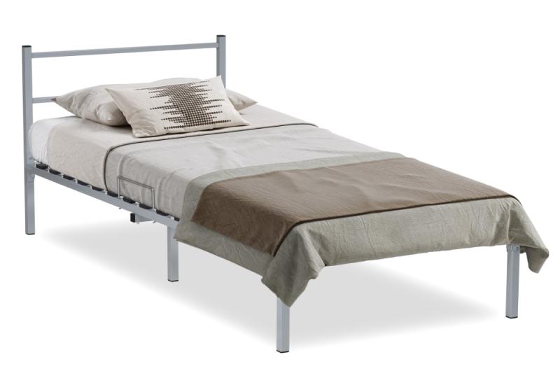 Кровать Фади 80х200 серая (81x201x70). 