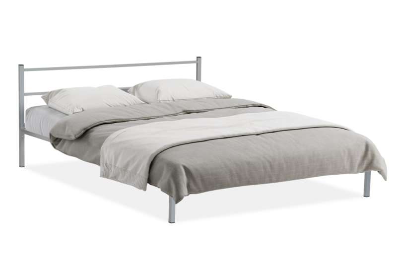Кровать Фади 140х200 серая (141x201x70). 