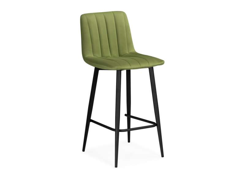 Барный стул Дани зеленый / черный (42x48x92). 
