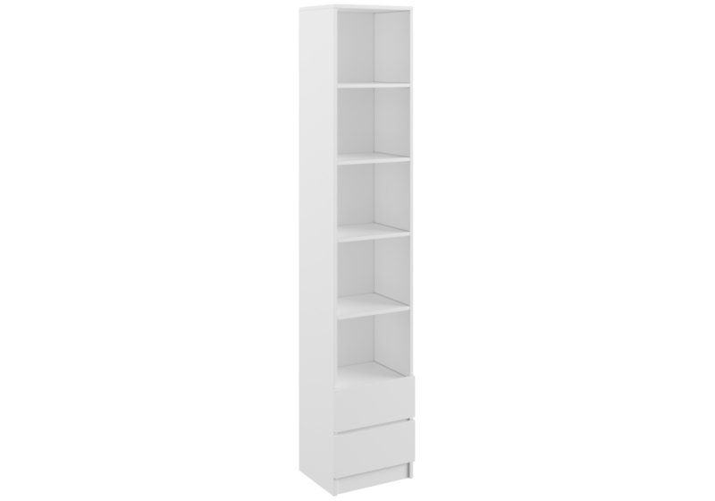 Стеллаж Мадера белый (40x35x210). 