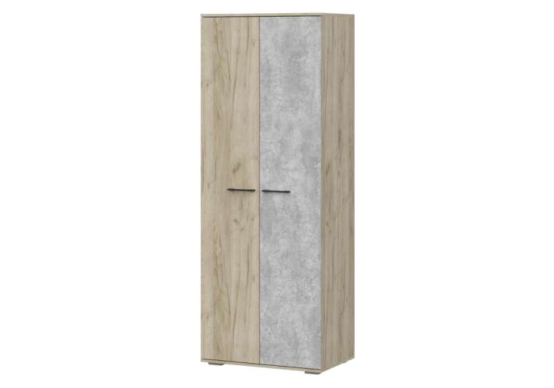 Шкафы Вальс ШК-800 дуб крафт серый / бетонный камень (80x50x212). 