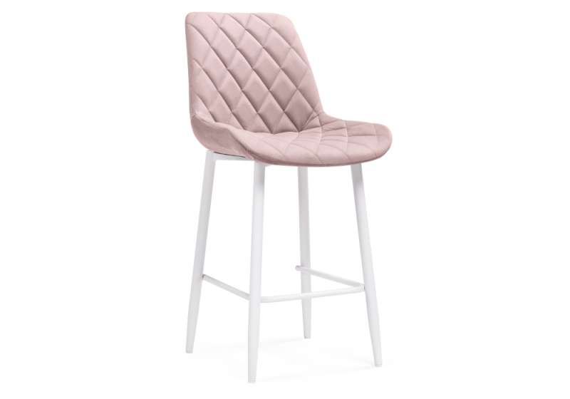 Барный стул Баодин К Б/К розовый / белый (50x56x101). 
