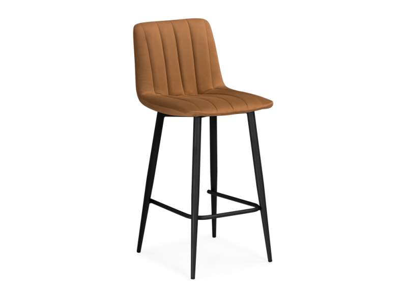 Барный стул Дани кирпичный / черный (42x48x92). 