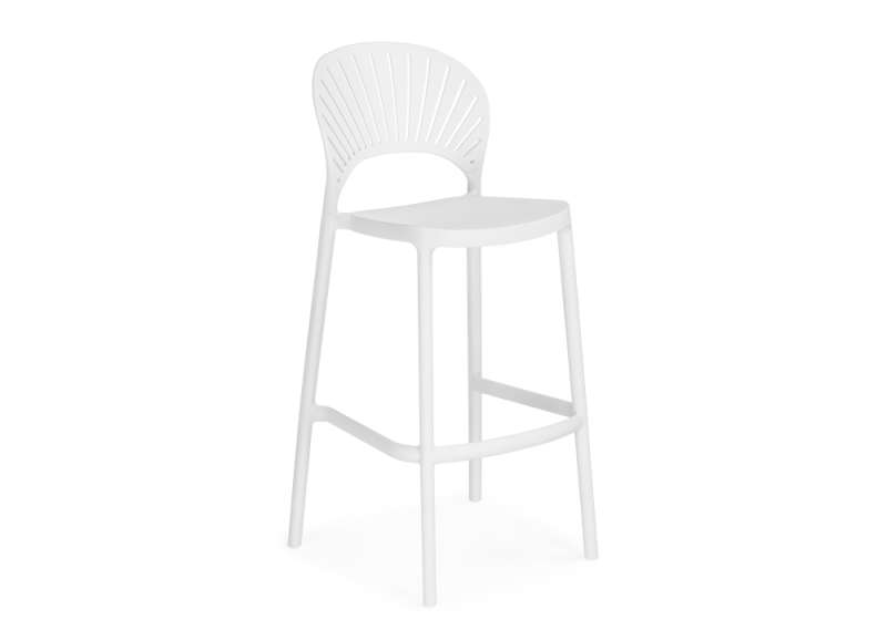 Барный стул Sim white (53x53x106). 