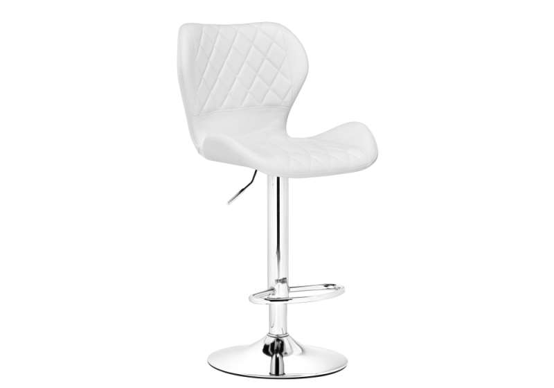 Барный стул Porch chrome / white (48x47x91). 