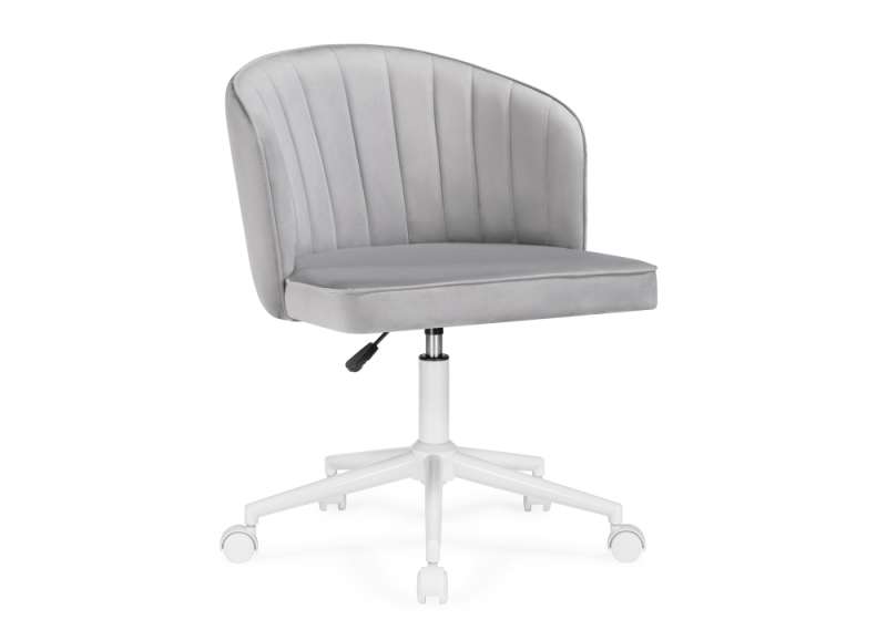 Офисное кресло Дэни светло-серый / белый (62x62x80). 