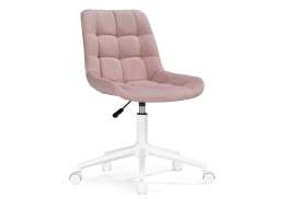 Офисное кресло Компьютерное кресло Честер розовый / белый (49x60x84)