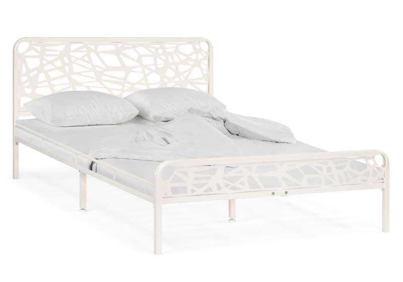 Кровать Кубо 160х200 белый (163x206x90). 